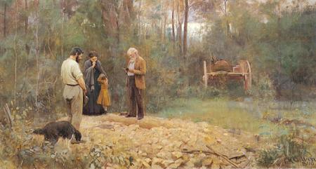 Frederick Mccubbin A Bush Burial china oil painting image